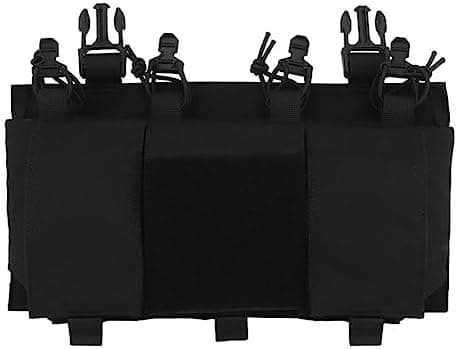 Taktisch Quad 5.56 Magazin GP Pouch AR 15 MAG Frontplatte Airsoft Zubehör Jagdweste Tasche Fast Don/DOFF Shock Cord
