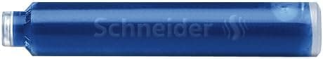 Schneider 6803 Tintenpatronen, königsblau, Standardpatronen für Füller, löschbar, 100 Stück