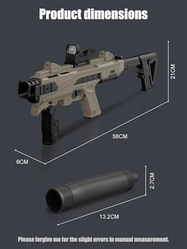 Spielzeugpistole Reichweite 8-10m + Soft Bullet Guns Toy
| Soft Bullet Guns Toy +20 Stück Weiche Kugeln
| Spielzeug Waf