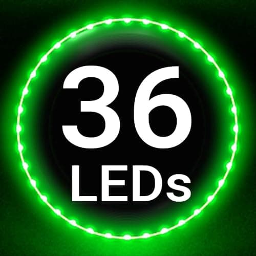 TOSY Flying Disc - 108 RGB-LEDs oder 36 einfarbig, hell, Smart-Modi, Outdoor-Spielzeug für Kinder & Erwachsene, Auto-Auf