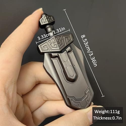 EDC-Schwert Fidget Slider für Erwachsene - Stressabbau, Magnetisches Metallspielzeug für Büro und Schreibtisch (Grau)