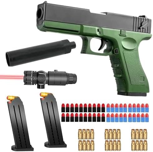 Sicherheits-Schaumstoff-Blaster Toy Gun für 14+, Soft Foam Bullet Blaster Toy zur Sicherheitstraining-Simulation, Schaum