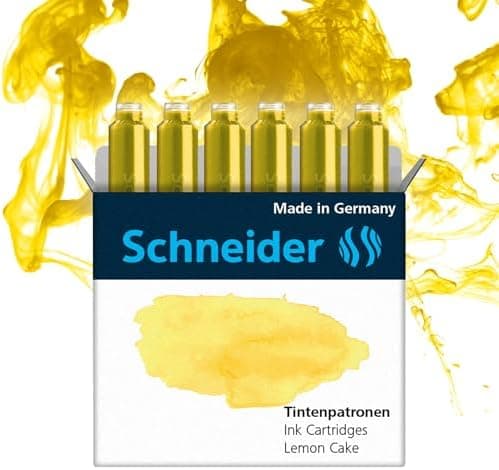 Schneider 166100 Pastell Tintenpatrone - Sortiert, 10x6 Stück für Künstler und Designer - Für Füller - Neutralfarben - I