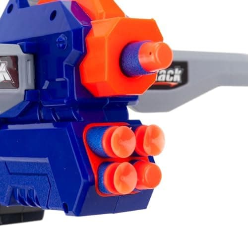 Nerf-Pistole mit 8 Schaumstoffgeschossen für Kinder
| Spielzeugpistole mit Schaumstoffgeschossen zur Zielschockierung
|