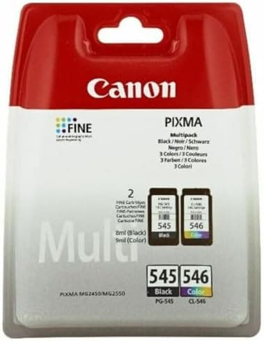 Original Canon Druckertinte Multipack – Schwarz und Farbefür Canon DruckerSerien PIXMA TR, IP, MX, MG und TS mit PG-545