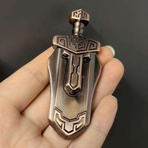 EDC-Schwert Fidget Slider für Erwachsene - Stressabbau, Magnetisches Metallspielzeug für Büro und Schreibtisch (Grau)
