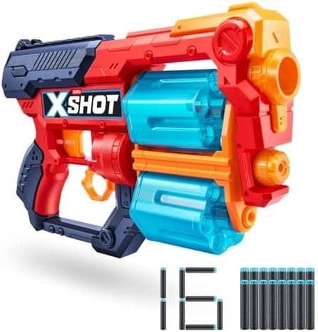 XSHOT Excel Xcess Schaumstoffdart-Blaster für взрослые bei Haus- und Partyveranstaltungen mit 16 Darts