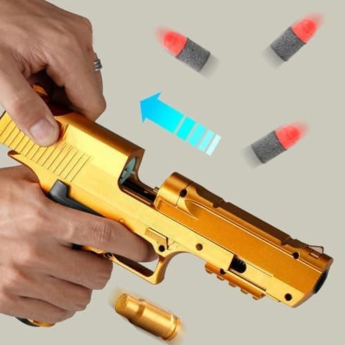 Sicherheits-Schaumstoff-Blaster Toy Gun für 14+, Soft Foam Bullet Blaster Toy zur Sicherheitstraining-Simulation, Schaum