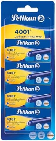 Pelikan Tintenpatronen 4001 königsblau - 20 Stück Etui´S mit Großraum-Patronen