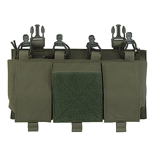 Taktisch Quad 5.56 Magazin GP Pouch AR 15 MAG Frontplatte Airsoft Zubehör Jagdweste Tasche Fast Don/DOFF Shock Cord