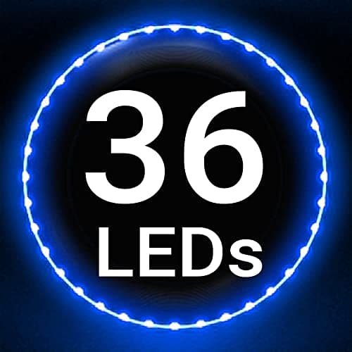 TOSY Flying Disc - 108 RGB-LEDs oder 36 einfarbig, hell, Smart-Modi, Outdoor-Spielzeug für Kinder & Erwachsene, Auto-Auf