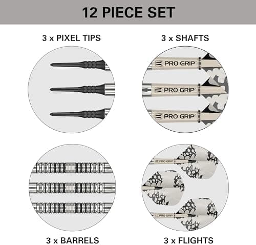 Target Darts EXO Edition - Professionelle Soft Tip Darts, Pixel Tip mit Pro Grip Schäfte für Erwachsene, Ideal für Wettb