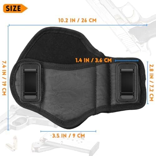 Tactical Gürtelholster für Concealed Carry - Rechts- und Linkshänder, passt Gelbe und Schwarz	void
| Metall Klipp Gürte