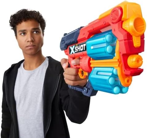 XSHOT Excel Xcess Schaumstoffdart-Blaster für Familie und Freunde im Heim für Spass und Unterhaltung (2er Pack, 48 Darts