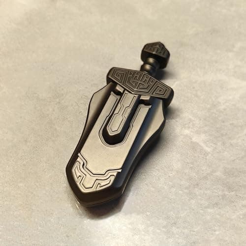 EDC-Schwert Fidget Slider für Erwachsene - Stressabbau, Magnetisches Metallspielzeug für Büro und Schreibtisch (Grau)