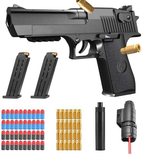 Sicherheits-Schaumstoff-Blaster Toy Gun für 14+, Soft Foam Bullet Blaster Toy zur Sicherheitstraining-Simulation, Schaum
