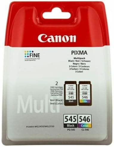 Original Canon Druckertinte Multipack – Schwarz und Farbefür Canon DruckerSerien PIXMA TR, IP, MX, MG und TS mit PG-545