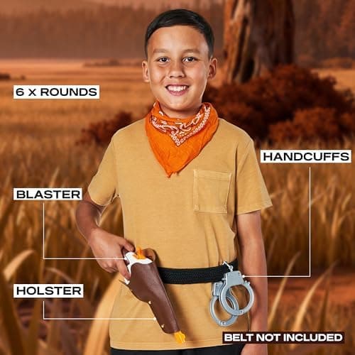 XSHOT Role Play Cowboy von ZURU –imaginative Western Blaster Spielset mit LED-Licht und Sound, perfekt für 8-12-jährige
