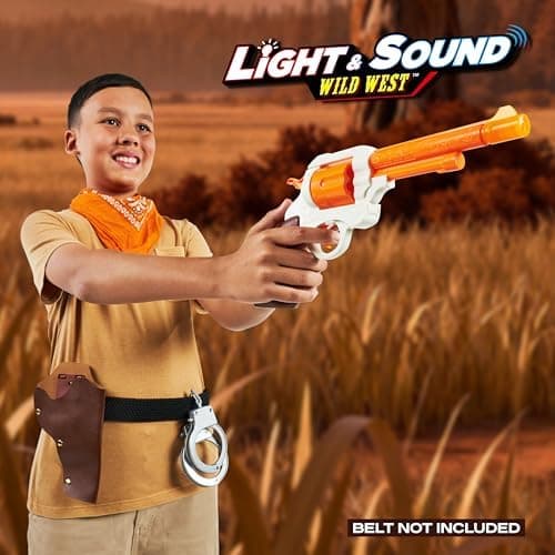 XSHOT Role Play Cowboy von ZURU –imaginative Western Blaster Spielset mit LED-Licht und Sound, perfekt für 8-12-jährige