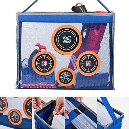 Toyer Schaumstoff-Blaster Aufbewahrung N-Strike Elite/Mega/Rival Serie für Nerf-Waffen und sichtbarer Trainingsplatz