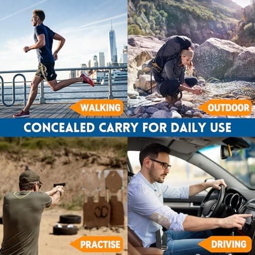 Tactical Gürtelholster für Concealed Carry - Rechts- und Linkshänder, passt Gelbe und Schwarz	void
| Metall Klipp Gürte