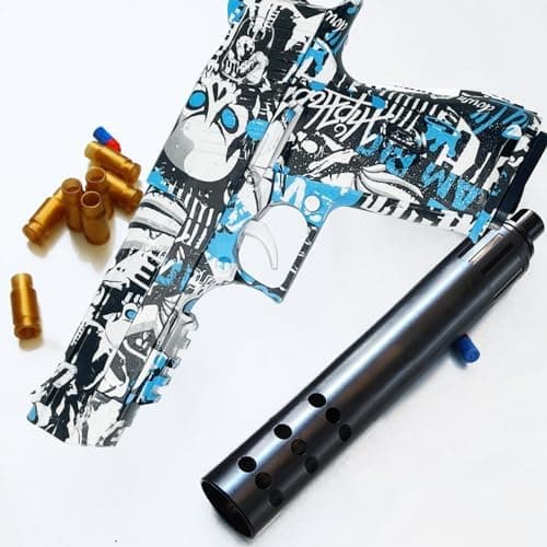 Sicherheits-Schaumstoff-Blaster Toy Gun für 14+, Soft Foam Bullet Blaster Toy zur Sicherheitstraining-Simulation, Schaum