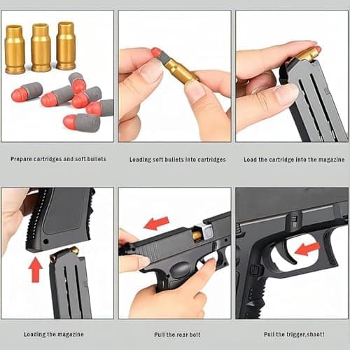 Sicherheitstraining mit Spielzeug Pistole - Soft Foam Blaster Toy für 14+
