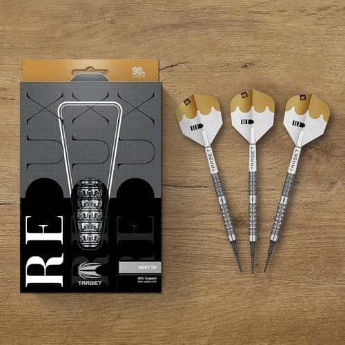 PROMIERTarget Darts Redux-Softdarts Dartpfeil-Set 18 g | 90-%-Tungsten | Pro Grip Schäfte | Pro Ultra Flights | Pixel-Po