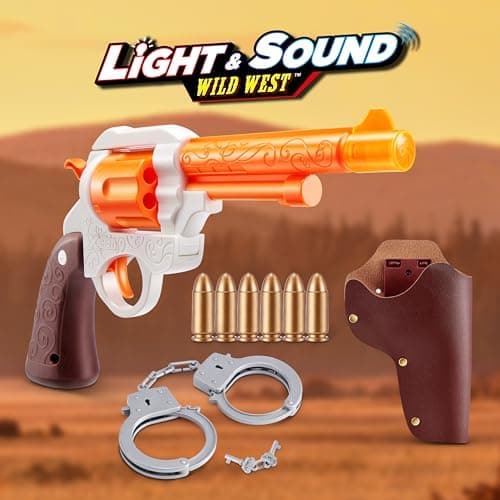 XSHOT Role Play Cowboy von ZURU –imaginative Western Blaster Spielset mit LED-Licht und Sound, perfekt für 8-12-jährige