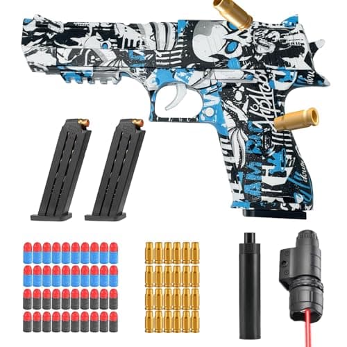 Sicherheits-Schaumstoff-Blaster Toy Gun für 14+, Soft Foam Bullet Blaster Toy zur Sicherheitstraining-Simulation, Schaum