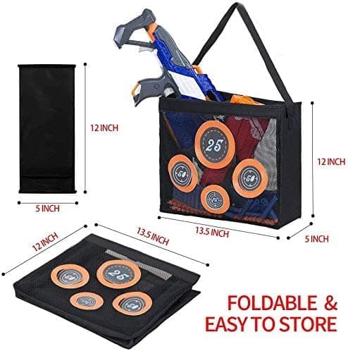 Toyer Schaumstoff-Blaster Aufbewahrung N-Strike Elite/Mega/Rival Serie für Nerf-Waffen und sichtbarer Trainingsplatz