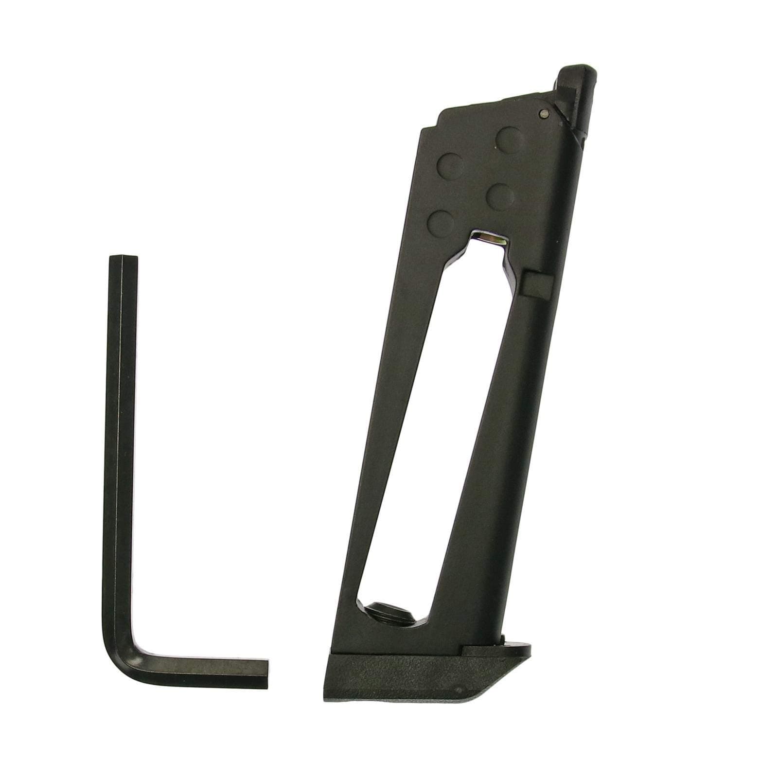 Umarex Airsoft Magazin 4,5 mm Kaliber, 17 Schuss Trommelkapazität, Softair-Waffen-Zubehör Pistolen