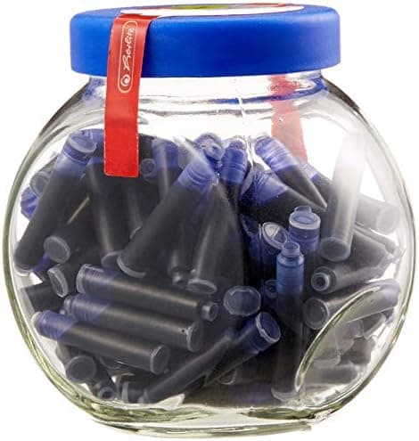 Herlitz Tintenpatronen für Drucker Im Glas mit Schraubverschluss, 100 Stück (100 Stück)
