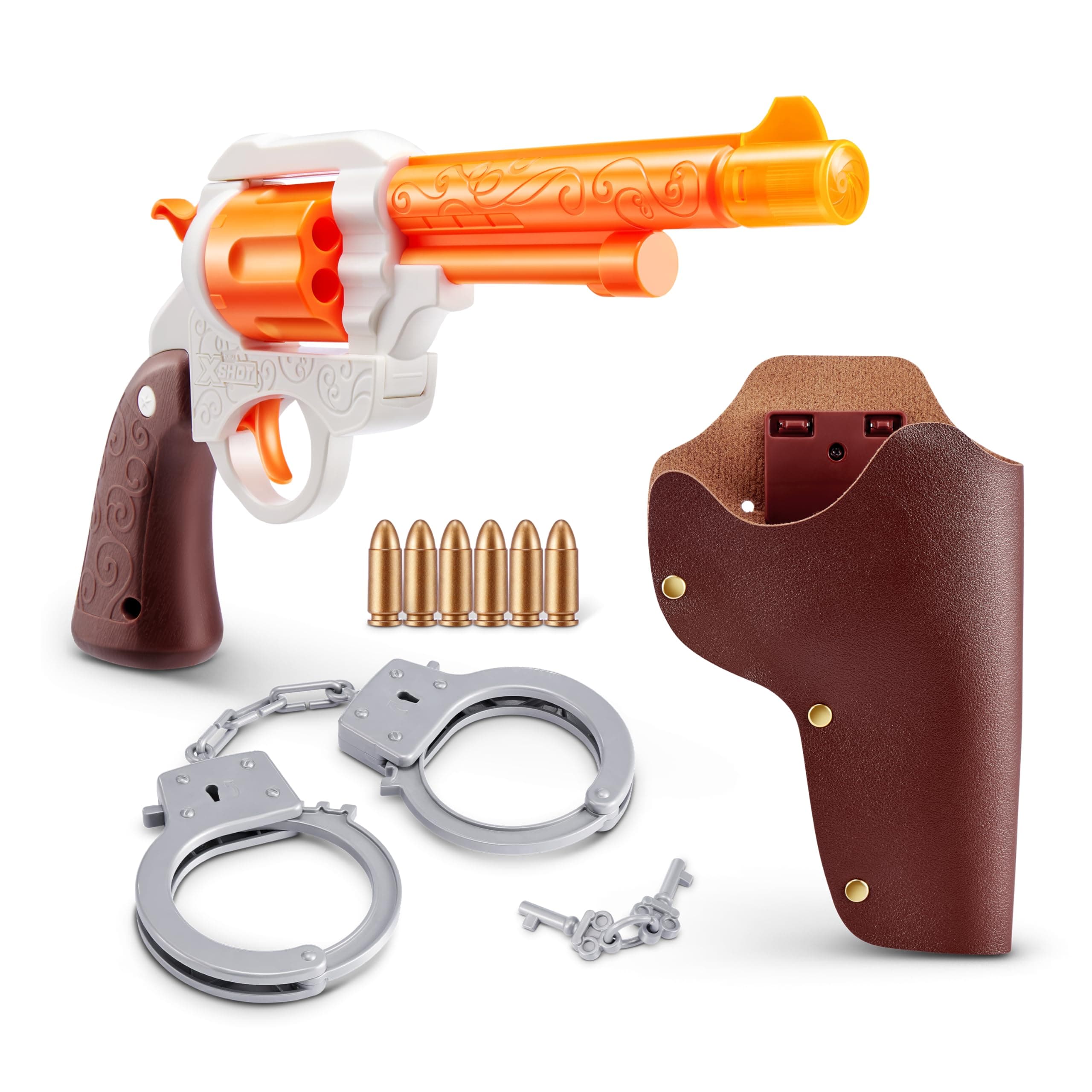 XSHOT Role Play Cowboy von ZURU –imaginative Western Blaster Spielset mit LED-Licht und Sound, perfekt für 8-12-jährige