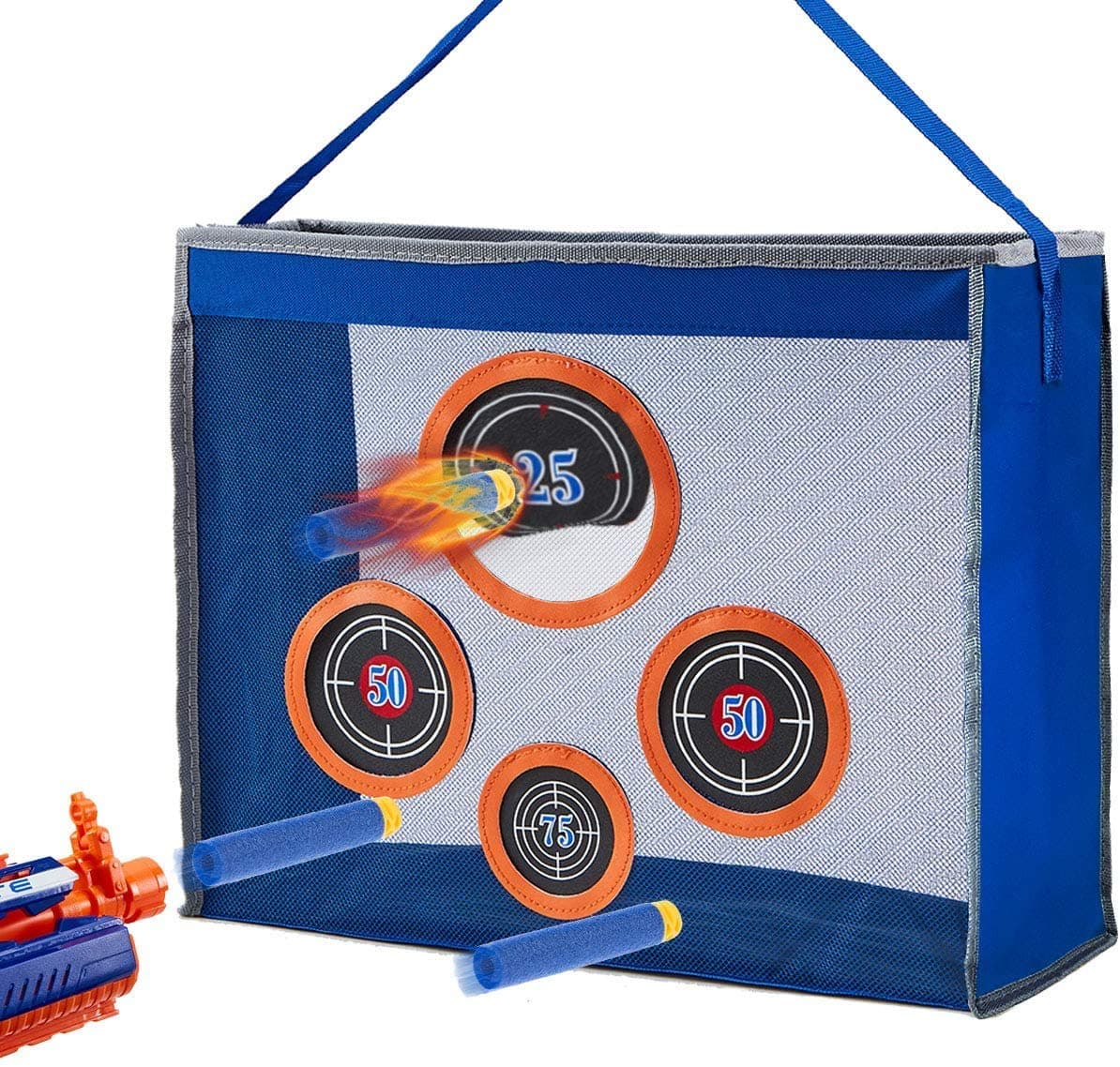 Toyer Schaumstoff-Blaster Aufbewahrung N-Strike Elite/Mega/Rival Serie für Nerf-Waffen und sichtbarer Trainingsplatz